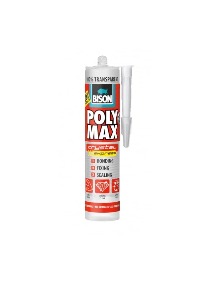BISON POLYMAX CRYSTAL EXPRESS (CLEAR) ADHESIVE SEALANT (300GM) SET OF 2 PCS