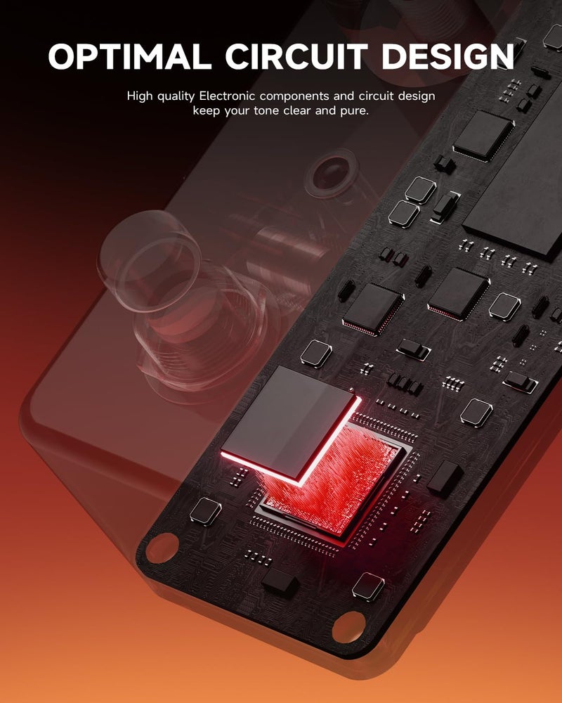 Donner Distortion Guitar Pedal, Morpher Mini Distortion 3 Modes Natural, Tight, Classic Crunch 80s Metal for Electric Guitar True Bypass - Image 5