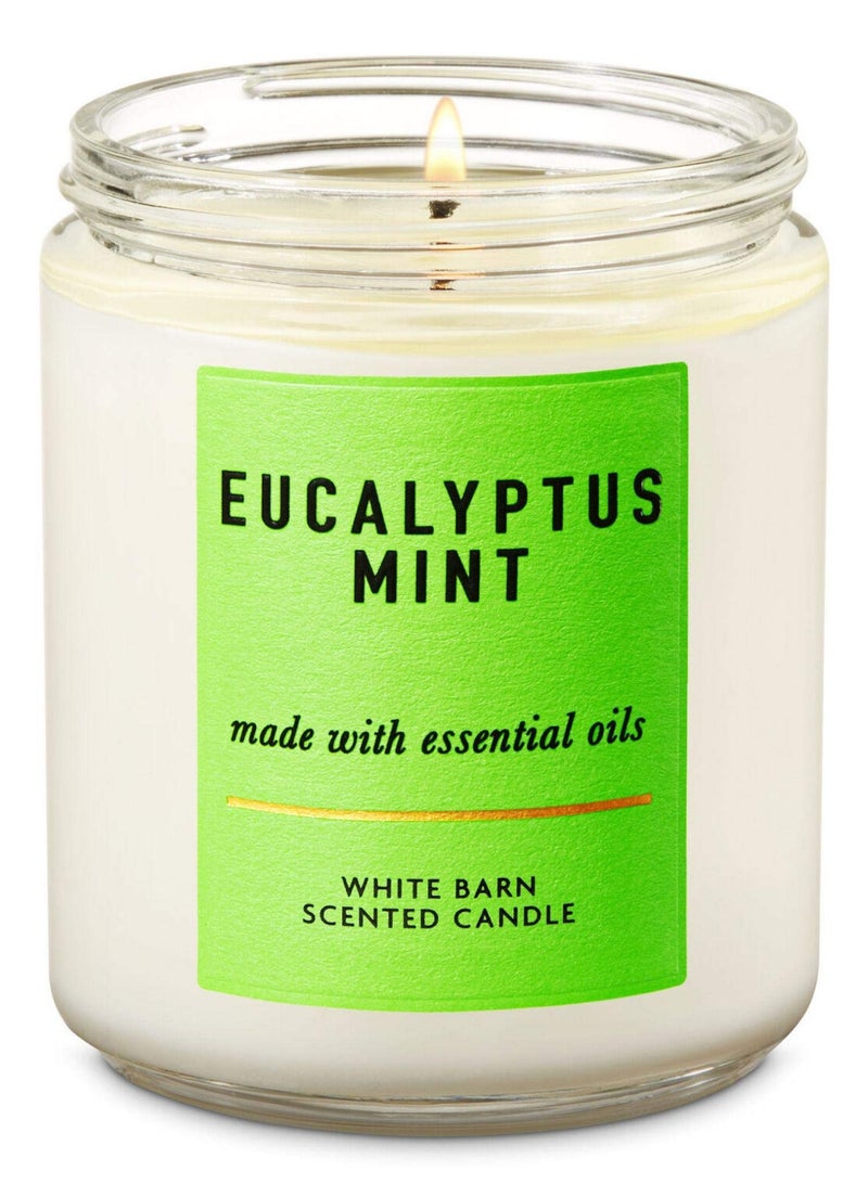 Eucalyptus Mint Single Wick Candle