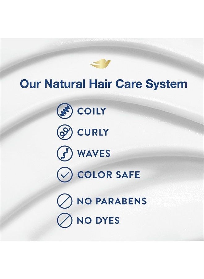Dove - Amplified Textures Shampoo, Conditioner, Leave-In Conditioner with Coconut Milk, Aloe, and Jojoba 3 Count for Coils, Curls and Waves and Moisture Amplifying Hair Care Blend 11.5 Ounce (Pack of 3) - Image 1