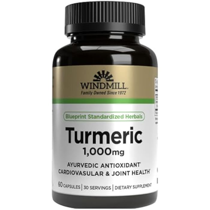 Windmill Turmeric 95 Percent Curcuminoids 1000 Mg Capsules - 60 Ea - Image 1