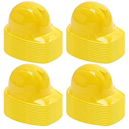 Sumind 48 Packs Construction Party Hats Kids Plastic Worker Helmet Bulk Toy for 38 Years Children Dress up Party SuppliesYellow - Image 1