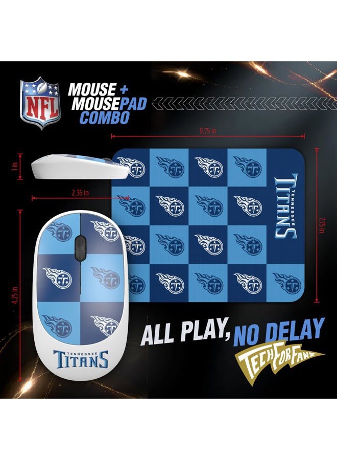 SOAR Collegiate Wireless Mouse and Mouse Pad- Checkered, Tennessee Volunteers - Image 3