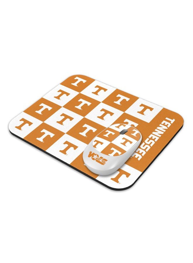 SOAR Collegiate Wireless Mouse and Mouse Pad- Checkered, Tennessee Volunteers - Image 1