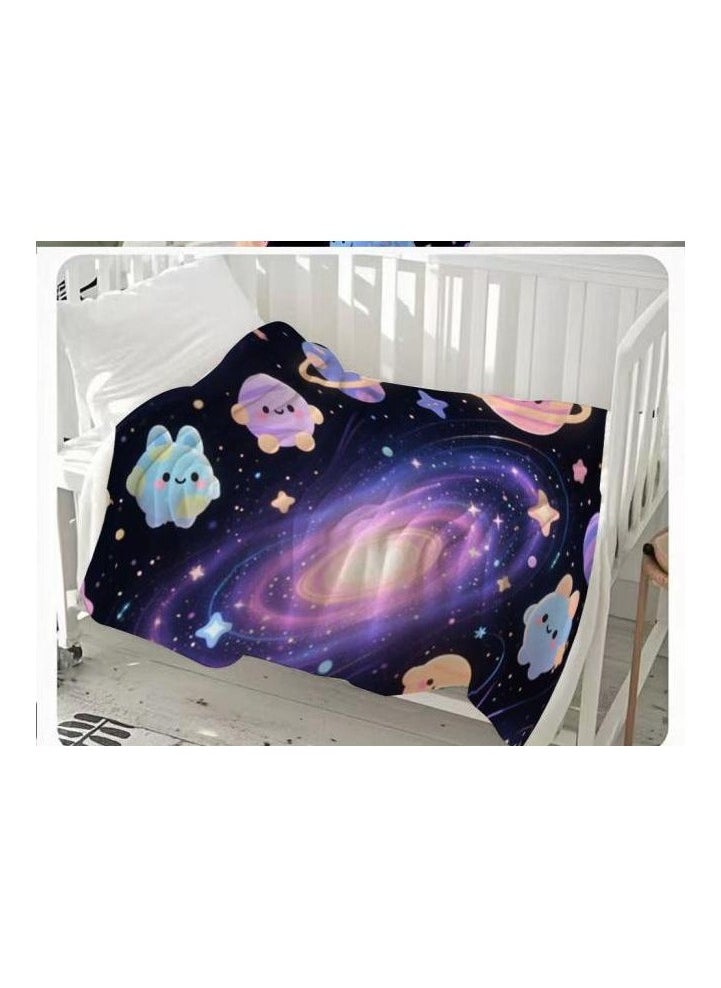 General - Children's or student cartoon flannel thin blanket (warm and comfortable, suitable for sleep, games) 100cm*150cm - 968 - Image 1