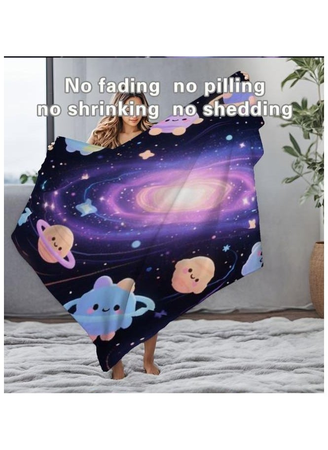 General - Children's or student cartoon flannel thin blanket (warm and comfortable, suitable for sleep, games) 100cm*150cm - 968 - Image 1