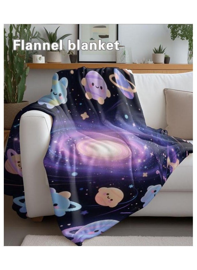 General - Children's or student cartoon flannel thin blanket (warm and comfortable, suitable for sleep, games) 100cm*150cm - 968 - Image 1