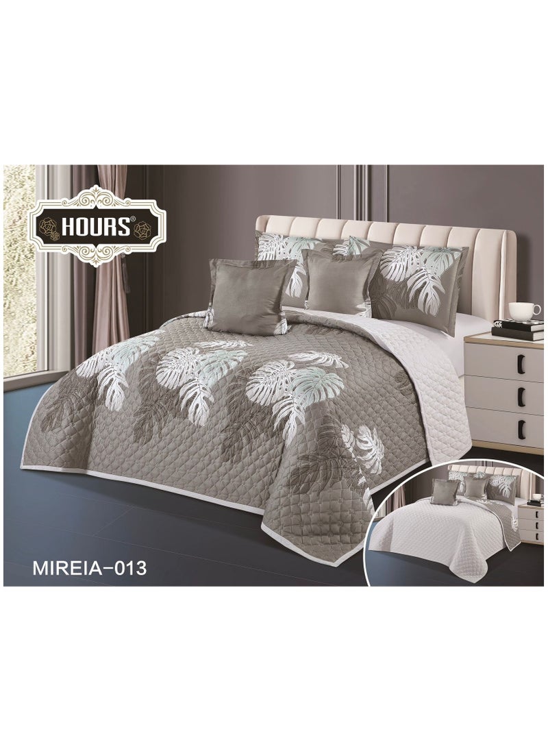Hours - Compressed double-sided floral bed comforter set, 6 pieces, size 240 * 220 cm - Image 1