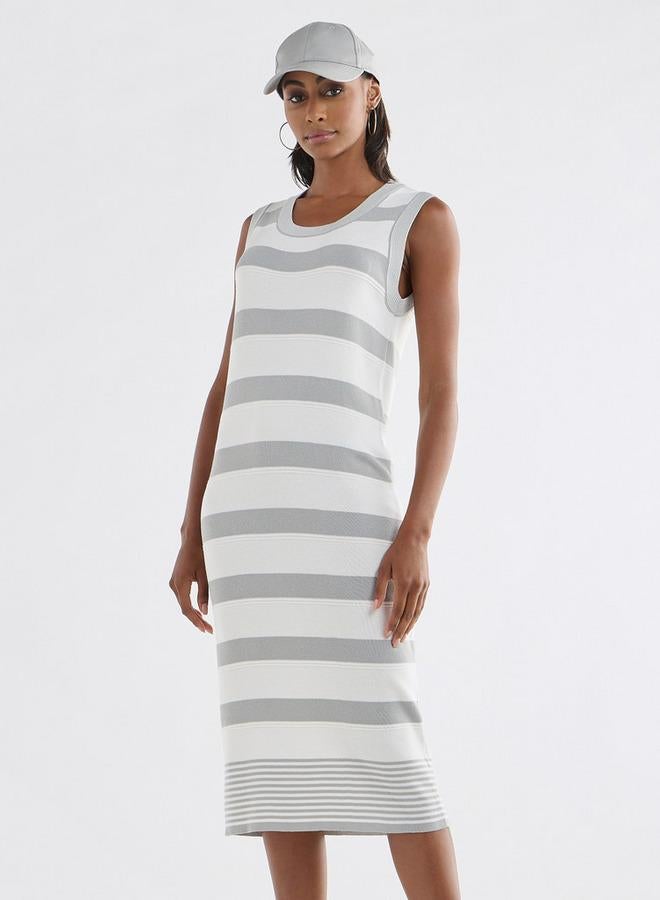Splash FAV Striped Knit Dress - Image 1