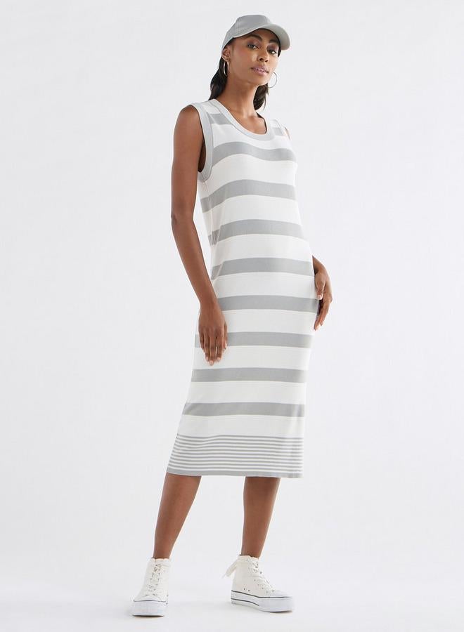 Splash FAV Striped Knit Dress - Image 2