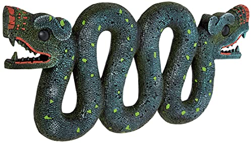 Design Toscano NG32778 Aztec Double - Headed Serpent Wall Sculpture,Full Color, 5.13" x 15.96" - Image 2