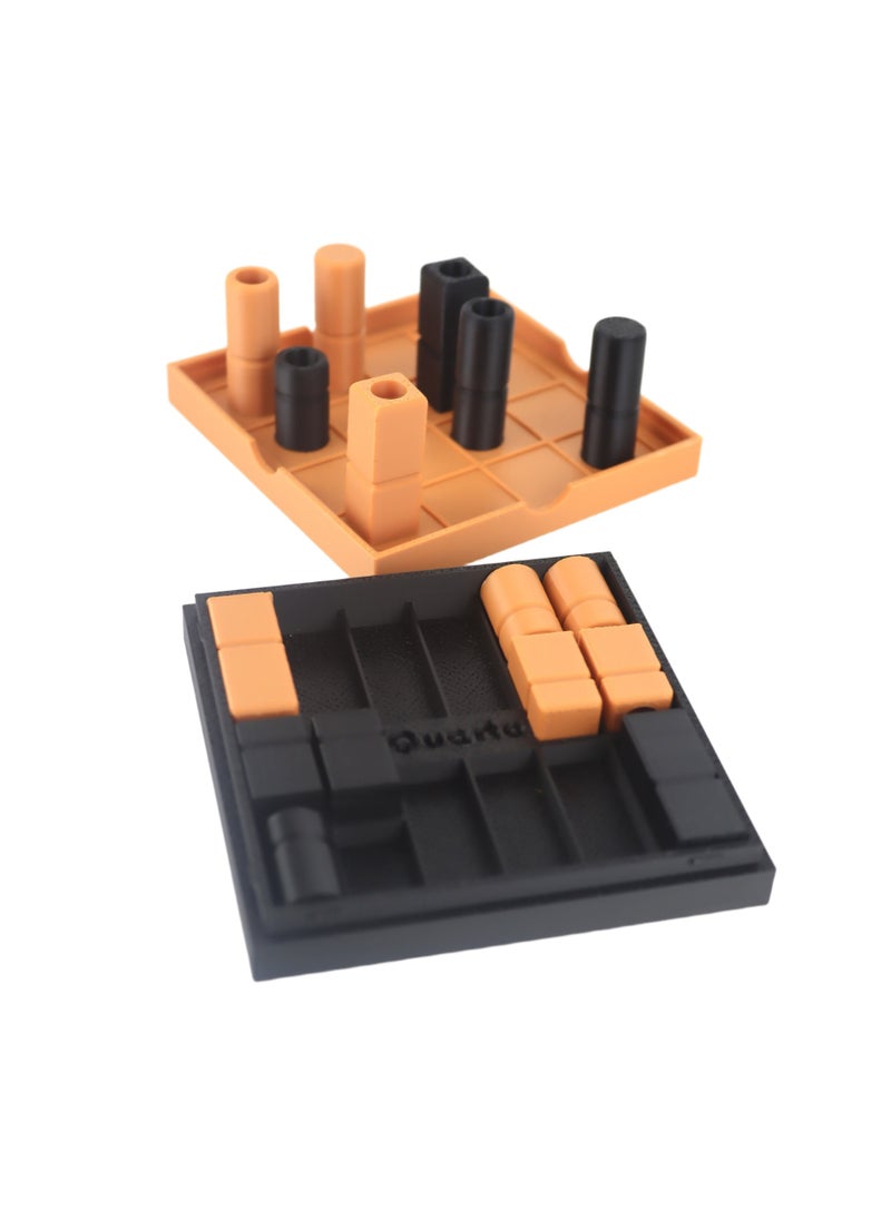 3D Brothers Board Game Quarto with Storage Box Intelligence games, strategy games  - Image 1