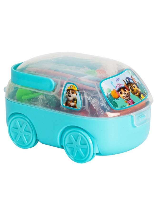 Deli EH701 Paw Patrol Dough Set 鈥?24 Colors Modeling Clay Kit in Car-Shaped Carry Case 鈥?Non-Toxic Play Dough for Kids Ages 3+, Creative Sensory Toy Gift - Image 2