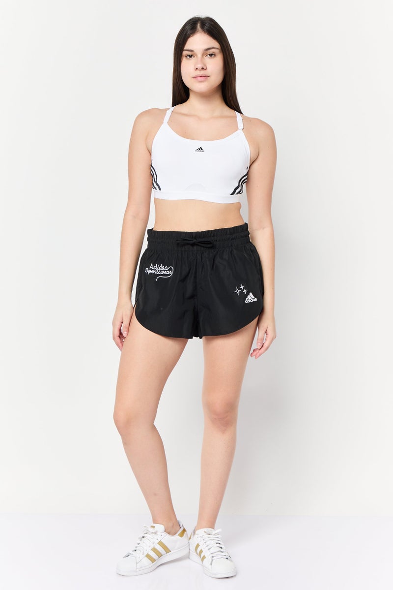 Adidas Women Loose Fit Training Shorts, Black - Image 2
