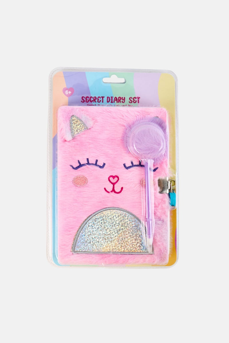 VOTUM Secret Diary With Lock And Pen Set, Multicolor - Image 1