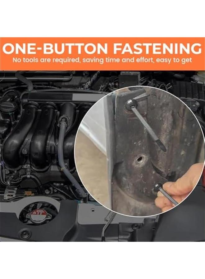 Arabest Nylon Universal Cable Tie Buckle,Plastic Cable Ties Tool, Heavy Duty Self-Locking Zip Ties Holder with Pin & on Design,UV Resistant Black Zipties for Car Daily Auto Fixing (20PCS) - Image 3