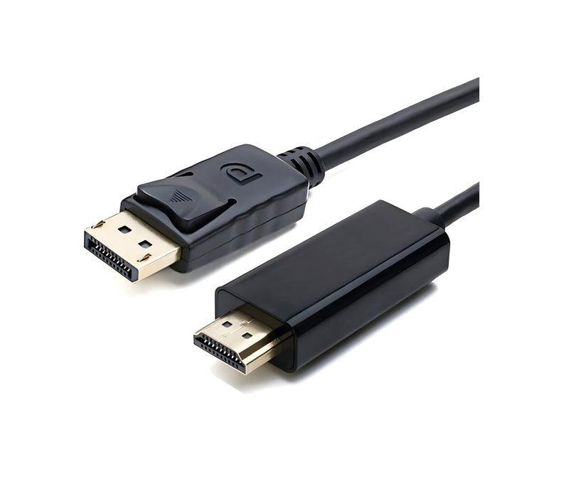 HD Connector DisplayPort to HDTV Cable - Supports UHD 4Kx2K - Suitable for Monitors and TVs