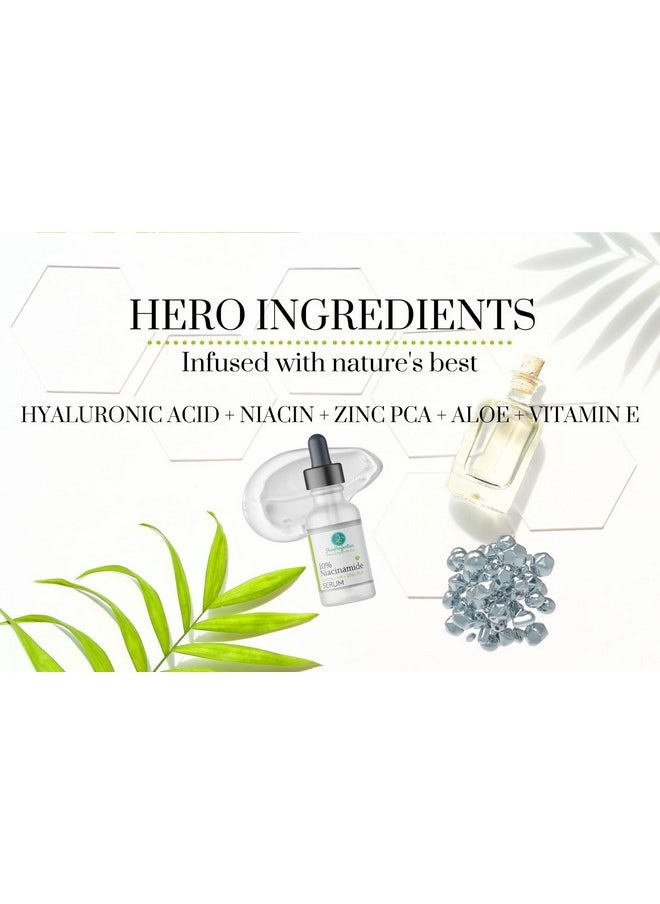 Skin Perfection Niacinamide Serum 10% Niacin Hyaluronic Acid Sodium Hyaluronate Serum Vitamin B3 Zinc Pca Dark Spot Remover Face Dark Spot Corrector 1 Oz  - Image 4