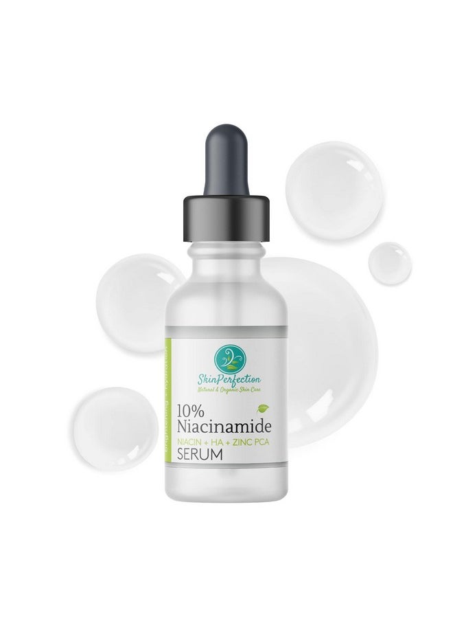 Skin Perfection Niacinamide Serum 10% Niacin Hyaluronic Acid Sodium Hyaluronate Serum Vitamin B3 Zinc Pca Dark Spot Remover Face Dark Spot Corrector 1 Oz  - Image 2