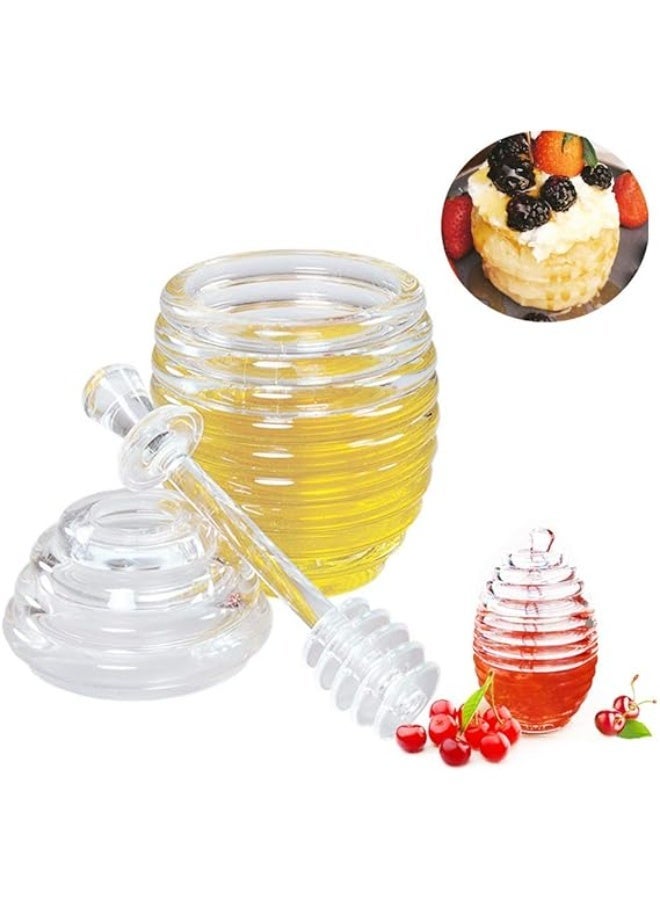 Acrylic Honey Dispenser Bottle with Airtight Lid - Image 1