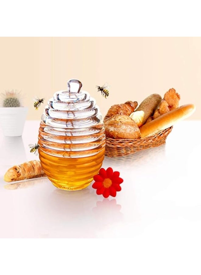 Acrylic Honey Dispenser Bottle with Airtight Lid - Image 2
