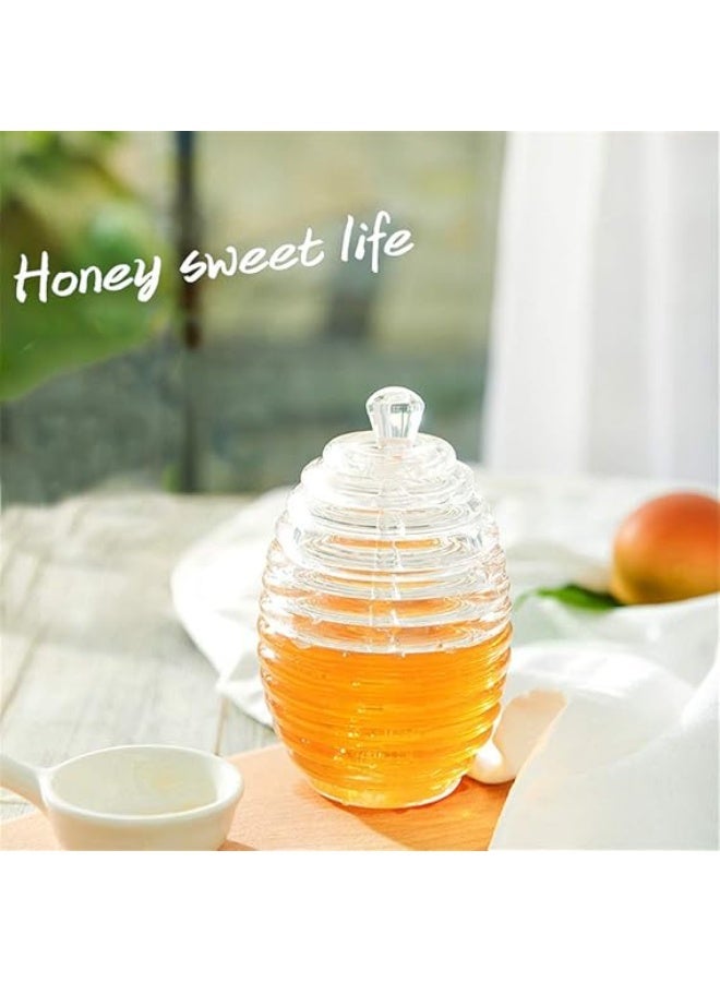 Acrylic Honey Dispenser Bottle with Airtight Lid - Image 5