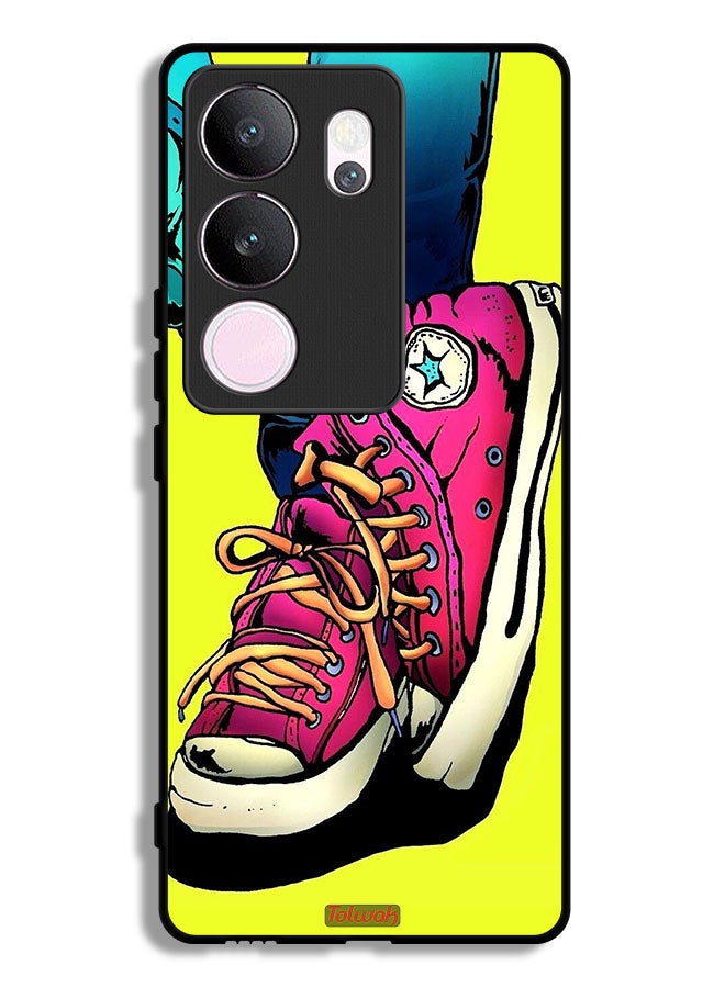 Tolwak vivo V29 Pro Protective Case Cover Canva Shoes Art  - Image 1