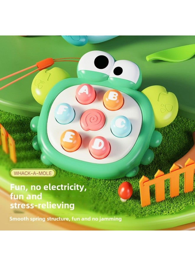 Palm Cute Duck Hit Hamster Decompression Toy Baby Puzzle Press Music Baby Mini Cute Parent-Child Interactive Puzzle-Color:[adorable Duck White] Beat Gophers By Press Music-send Lanyard Bag - Image 3