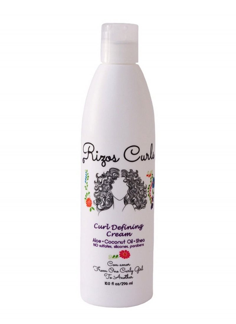 Rizos Curls - Curl Defining Curl Cream With Aloe Vera, Shea Butter And Coconut Oil 296ml - Image 1