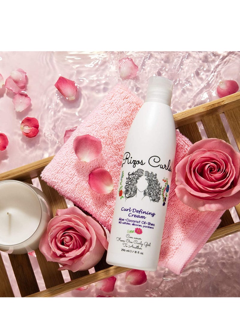 Rizos Curls - Curl Defining Curl Cream With Aloe Vera, Shea Butter And Coconut Oil 296ml - Image 1