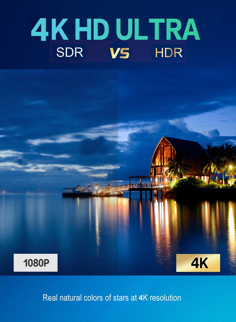 Tripsky T5 Projector Home Bedroom Mobile HD Home Theater Ladder Focus Projector - Image 5