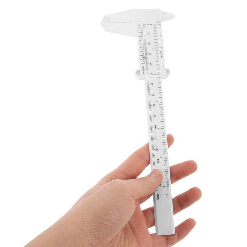 5Pcs Plastic Vernier Caliper High Precision Measuring Tool for Students School Labs Woodworking - Image 5