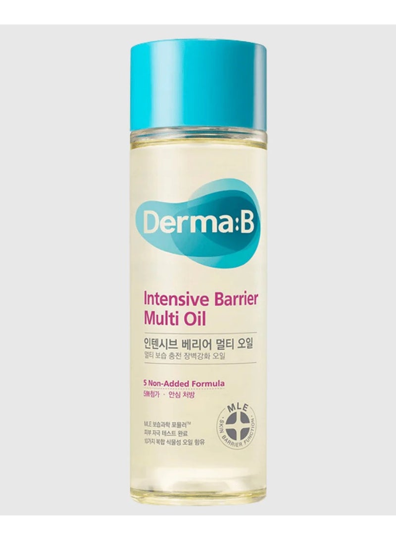 derma b Derma B Intensive Barrier Multi Oil 135Ml 4.5 Fl Oz Moisturizing Nonsticky Multiuse Oil For Body Hair & Nails 10 Botanical Oils For Hydrated Radiant Skin Moisturizer For Sensitive Skincare  - Image 1