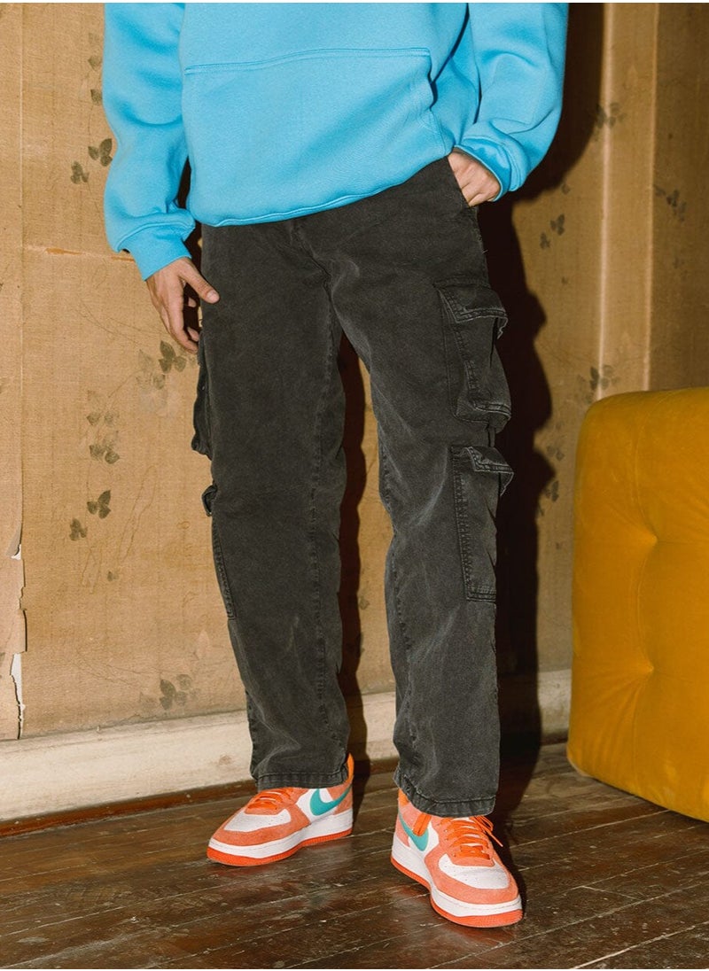 In Your Shoe Acid Washed Cargo Pants  - Image 2