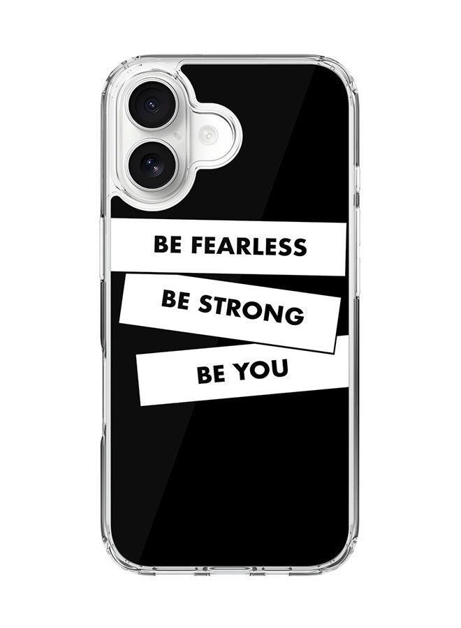 Stylizedd Classic Clear MagSafe Case for iPhone 17 , Hybrid Soft Case Flexible Edges Anti Drop TPU PC Gel Thin Transparent Cover [ Designed for iPhone 17 ] - Fearless, Strong, You
