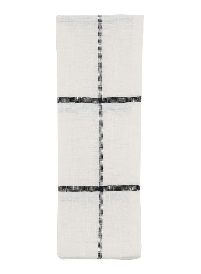 Saro Lifestyle Windowpane Plaid Table Napkins (Set of 4) - Image 1