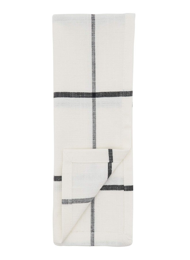 Saro Lifestyle Windowpane Plaid Table Napkins (Set of 4) - Image 3