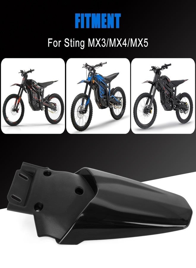 psler Rear Mudguard for Sting MX3 MX4 MX5 - PSLER Back Guard Rear Guard for MX4 EVO/EXPE,Black - Image 4
