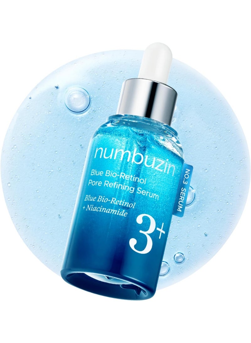 MEDIC HAIR No.3 Serum Blue Retinol Pore Refining Serum Pore Tightening Firming Anti Aging Korean Skincare Niacinamide Peptide Salicylic Acid BHA Beginner Friendly Retinol 1.01 fl.0z - Image 1