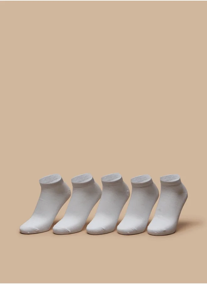 Celeste Women's Textured Ankle Length Socks - Set of 5