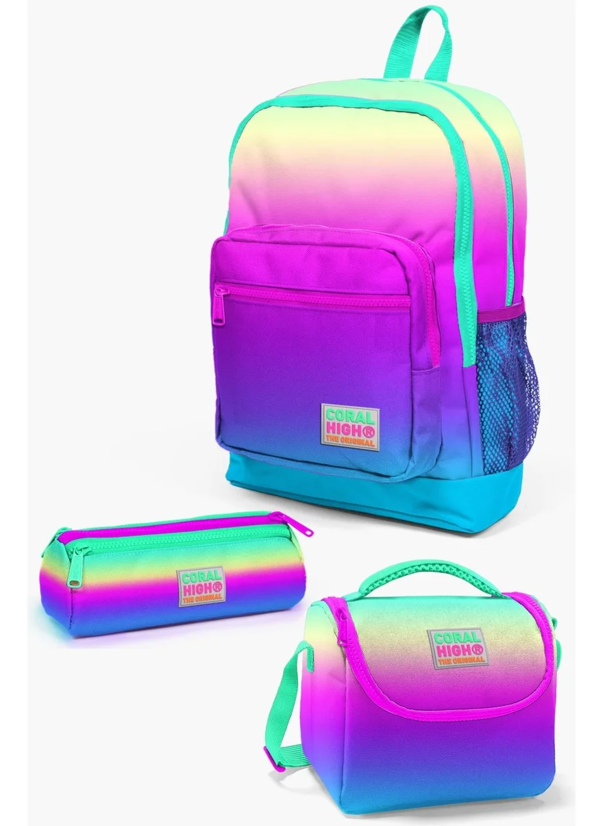 CORAL HIGH Kids Color Transition 3-Piece School Bag Set SET0123710
