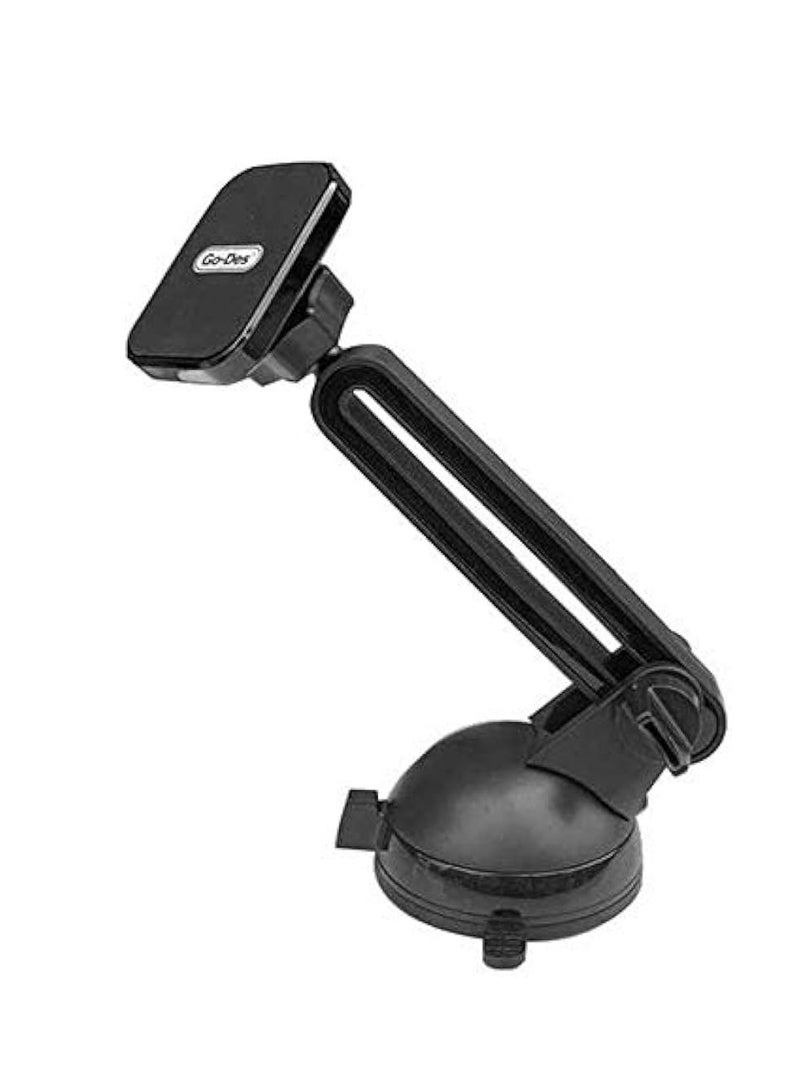 GO-DES GD-HD637 Adjustable Neck Magnetic Car Phone Holder Mount Black - Image 2