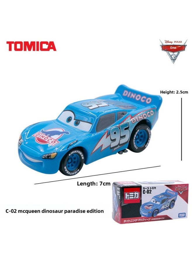 TOMY Multi-Mecca Racing CARS CARS 3 Lightning McQueen Jackson Cool Sister Alloy Car Toy-Color:C- 30 Lightning McQueen (Sheriff Type)227977