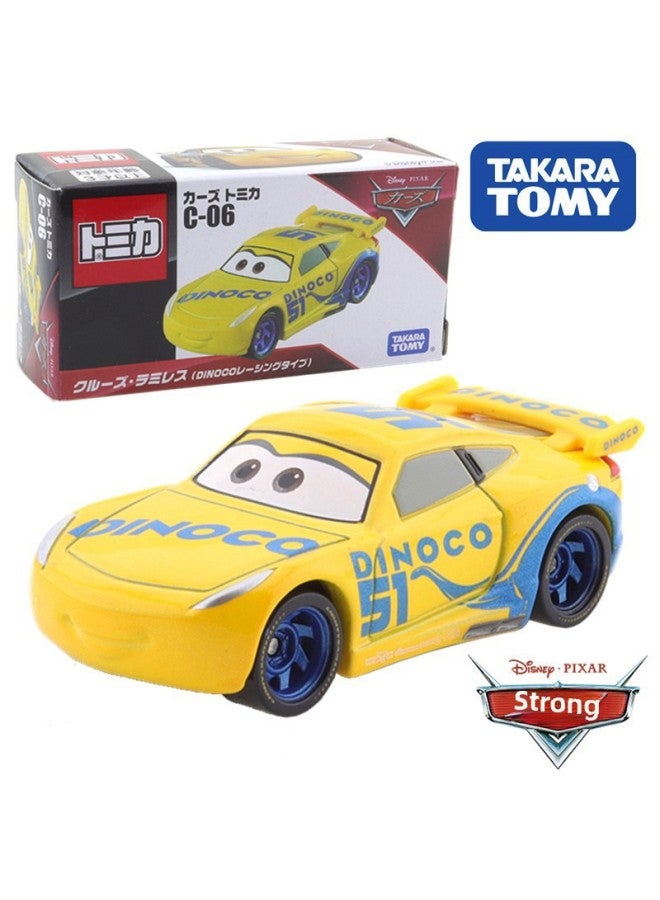 TOMY Multi-Mecca Racing CARS CARS 3 Lightning McQueen Jackson Cool Sister Alloy Car Toy-Color:C- 30 Lightning McQueen (Sheriff Type)227977