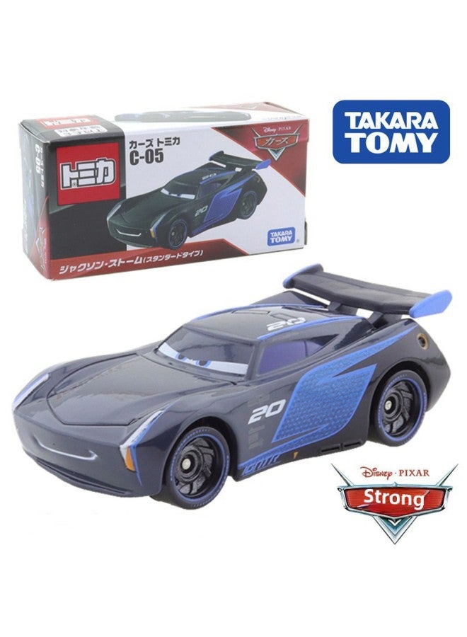 TOMY Multi-Mecca Racing CARS CARS 3 Lightning McQueen Jackson Cool Sister Alloy Car Toy-Color:C- 30 Lightning McQueen (Sheriff Type)227977