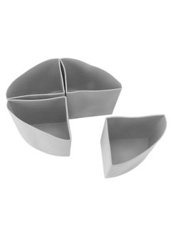 Thoraya Slow Cooker Divider Liner 4 in 1 Silicone Reusable Leakproof Cooking Liner for 6 Quart Pot Grey  - Image 1