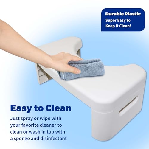 Deyuoau Toilet Step Stool, Toilet Assistance Steps,Bathroom Toilet Stool, Foldable Toilet Stool, Fits All Toilets, Folds for Easy Storage - Image 2