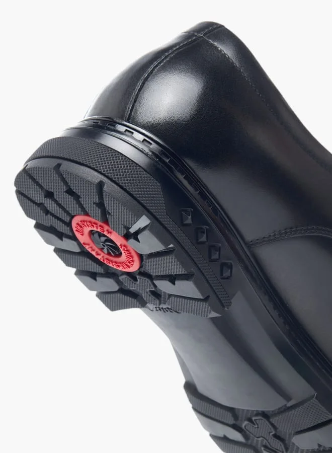 Le Confort Mens Solid Derby Shoes With Lace-Up Closure