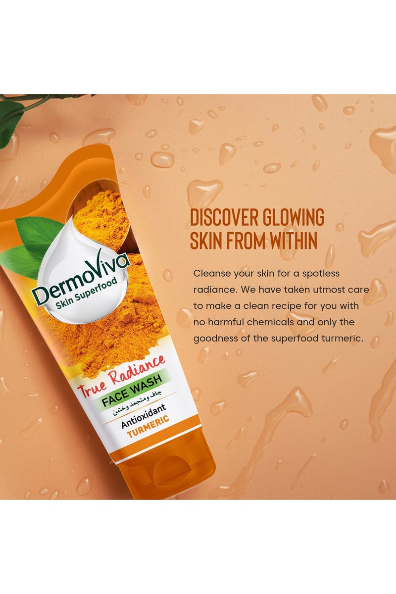 DermoViva Face Wash Turmeric 150ml - Image 3