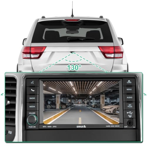 GreenYi 56054059AC Rear View Backup Camera Compatible with Dodge Durango Jeep Grand Cherokee 2011-2013, GreenYi Park Assist Camera Replacement for OE# 56054059AD, 56054059AE, 56054059AF - Image 2